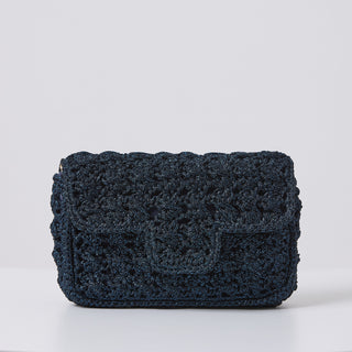 ELLA - BORSA IN LUREX NAVY